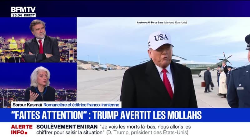 "Faites attention" : Donald Trump avertit les Mollahs - 13/01