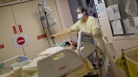 Patient atteint du Covid-19 hospitalisé au CHU de Nantes, le 19 mai 2020