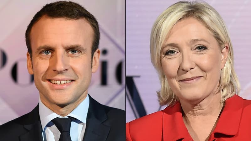 Emmanuel Macron et Marine Le Pen, les deux finalistes pour le second tour de la présidentielle.