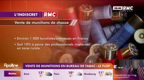 Les indiscrets RMC - Le flop des ventes de munitions en bureau de tabac ?
