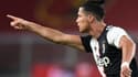 Cristiano Ronaldo, buteur lors du match de Serie A à Gênes