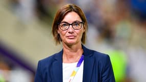 Corinne Diacre lors de France-Islande