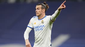 Gareth Bale avec le Real Madrid, le 9 avril 2022
