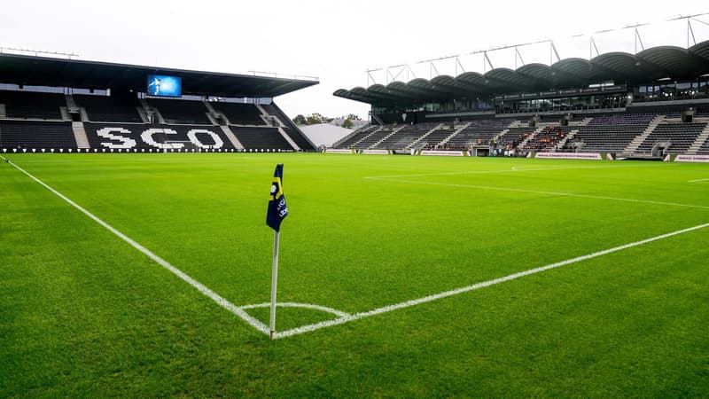 Le stade Raymond Kopa lors d'Angers-OM, le 30 septembre 2022.