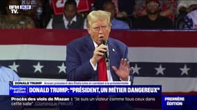 Présidentielle américaine: en meeting, Donald Trump affirme que "seuls les présidents importants se font tirer dessus"