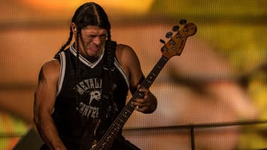 Robert Trujillo avec Metallica à Rio en 2013