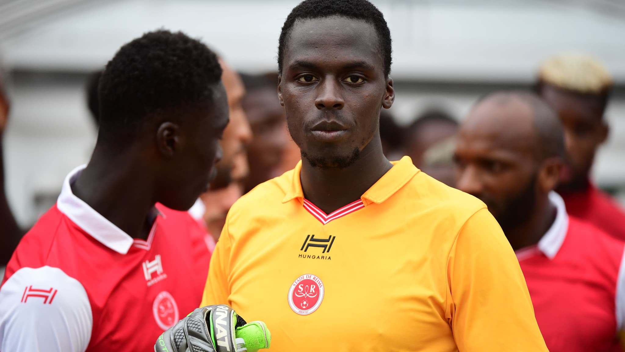 Edouard Mendy avec Reims en 2017 Edouard Mendy avec Reims en 2017