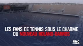 Les fans de tennis sous le charme du nouveau Roland-Garros
