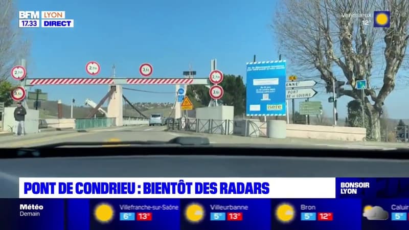 Pont de Condrieu: des radars vont être installés