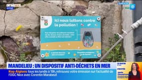 Mandelieu: un dispositif anti-déchets en mer