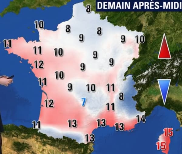 Les températures de ce mardi 11 janvier 2018 dans l'après-midi Les températures de ce mardi 11 janvier 2018 dans l'après-midi