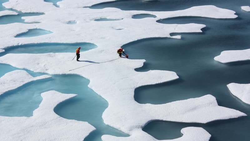 La mer de glace du cercle arctique ressemble désormais à du gruyère.