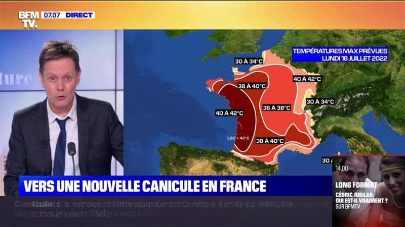 Vers une nouvelle canicule en France, avec 40°C attendus presque partout lundi