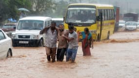 Plusieurs États indiens ont été ravagés par les inondations (ici l'État d'Assam dans le nord-est)
