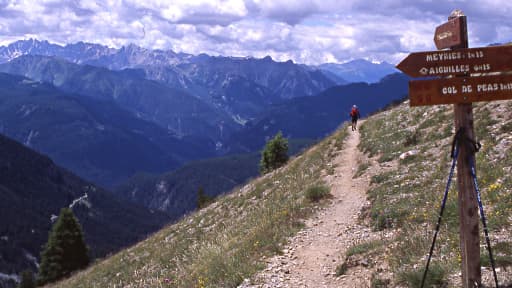 Le col de Malaure dans le massif du Queyras (Illustration)