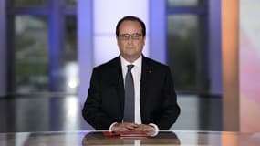 François Hollande parle aux Français.