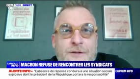 Emmanuel Macron refuse de rencontrer les syndicats: "On est sur un vrai déni de démocratie" affirme Éric Meyer (SUD-Rail)