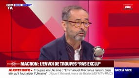 "Il a raison": Robert Ménard réagit aux propos d'Emmanuel Macron, qui "n'exclut pas" l'envoi de troupes occidentales en Ukraine
