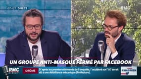 #Magnien, la chronique des réseaux sociaux : Un groupe anti-masque fermé par Facebook - 22/07