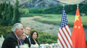 Le secrétaire d'Etat américain Rex Tillerson, lors d'une rencontre à Pékin le 30 septembre 2017. 