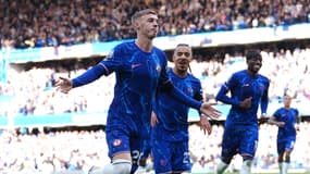 La joie de Cole Palmer, buteur face à Brighton le 28 septembre 2024