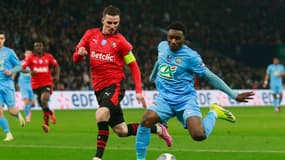 Coupe de France - Benjamin Bourigeaud lors de Le Puy-Rennes en quart de finale, le 29 février 2024