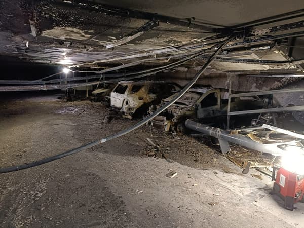 Un incendie dans un parking souterrain à Marseille en 2024