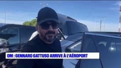 OM: l'arrivée de Gennaro Gattuso à l'aéroport de Marseille