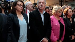 Le député écologiste Noël Mamère (c) à Paris, le 26 février 2017