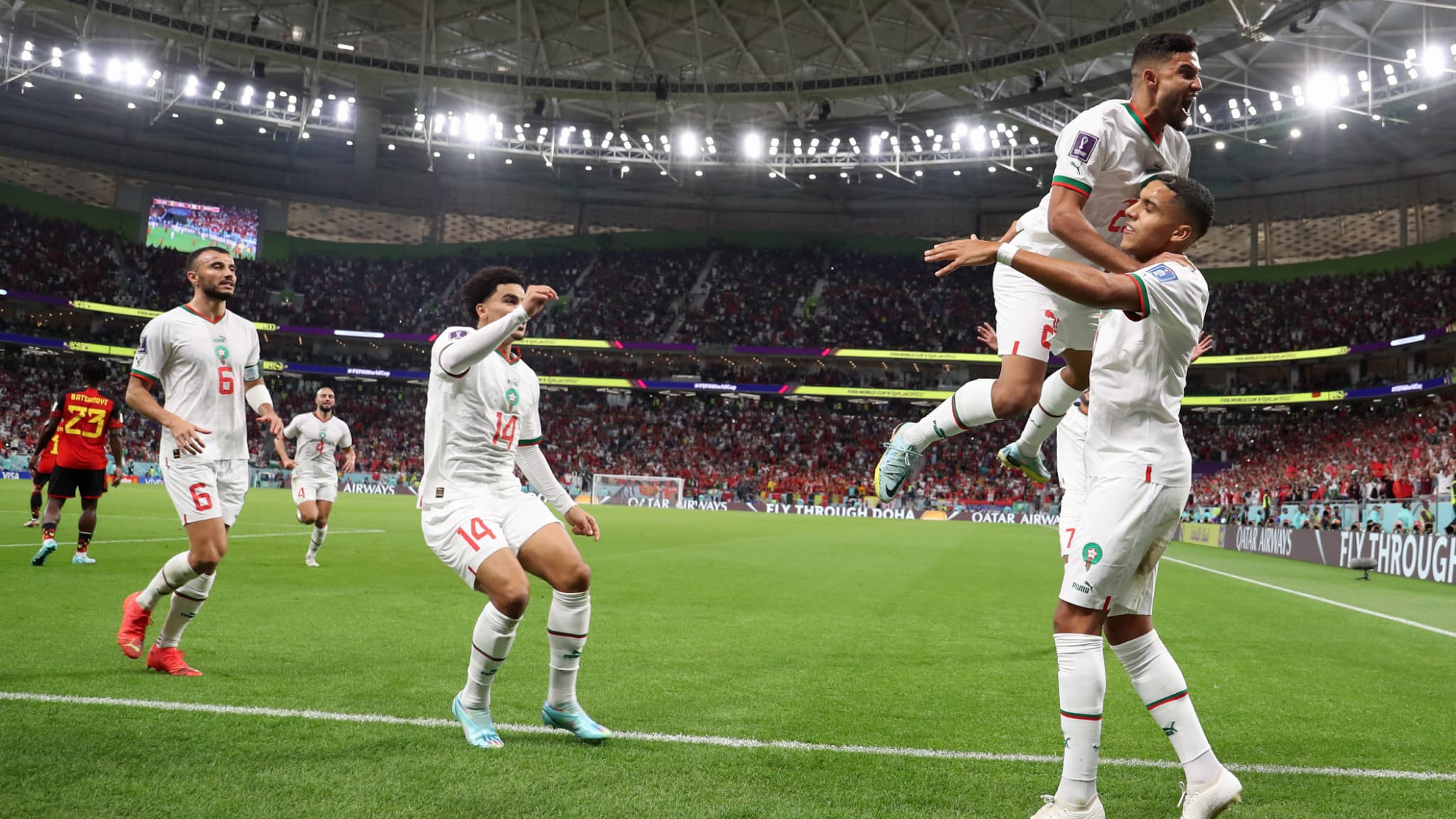 Coupe du monde 2022: le très gros coup du Maroc, qui s'offre la Belgique et prend une option sur les 8es