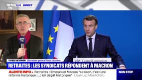 Yves Veyrier (FO) sur la réforme des retraites: "Il faut absolument que l'on évite une erreur historique"