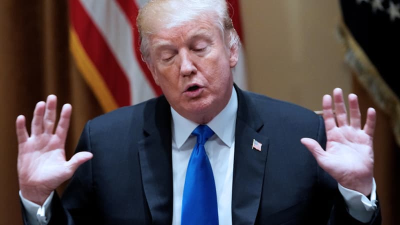 Si les Européens ne suppriment pas leurs droits de douane, "nous allons taxer Mercedes-Benz, nous allons taxer BMW", a mis en garde samedi soir Donald Trump.