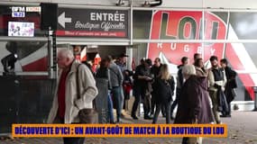 Découverte d'ici : Un avant-goût de match à la boutique du Lou.