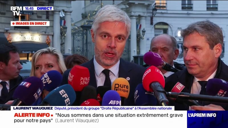 Consultations à l'Élysée: Laurent Wauquiez (LR) ne discutera 