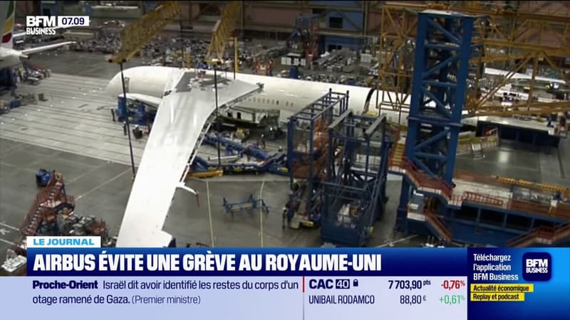 Airbus évite une grève au Royaume-Uni