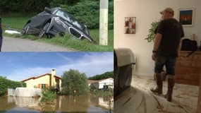 Des images des conséquence des inondations qui ont touché la Drôme lundi.
