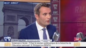 Violences à l'école : "Il faut le soutien systématique de la hiérarchie de l'Education nationale" estime Florian Philippot