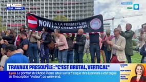 Lyon: une manifestation contre les travaux de la presqu'île 
