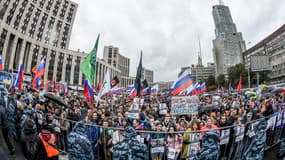 Une manifestation en Russie