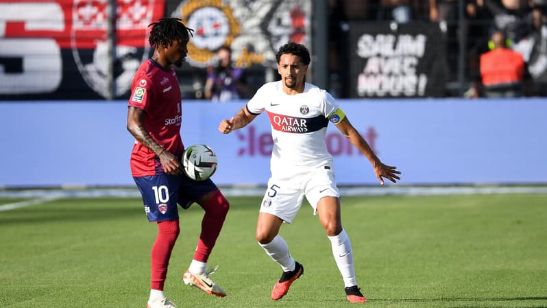 Marquinhos lors de Clermont-PSG en Ligue 1, 30 septembre 2023