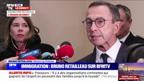 Immigration dans le Pas-de-Calais: "Il faut diminuer l'attractivité du modèle britannique", indique Bruno Retailleau