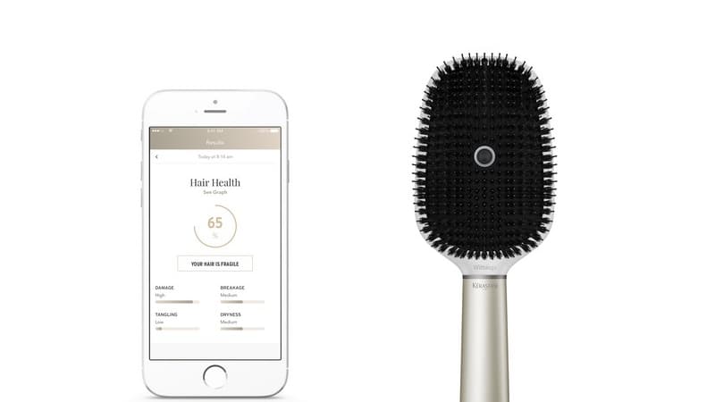 La brosse à cheveux Hair Coach fonctionne avec une application dédiée.