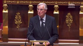 Michel Barnier, le 2 décembre 2024 à l'Assemblée nationale
