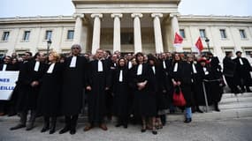 Au mois de février, des avocats marseillais se sont rassemblés pour réclamer "une justice de qualité".