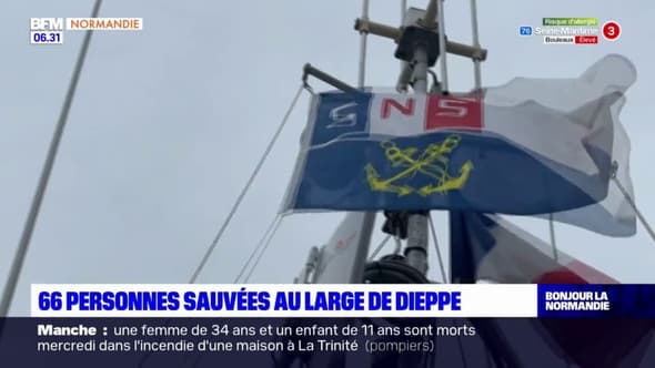 Dieppe: 66 naufragés sauvés au large