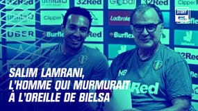 Salim Lamrani (à gauche) et Marceo Bielsa lors d'une conférence de presse à Leeds