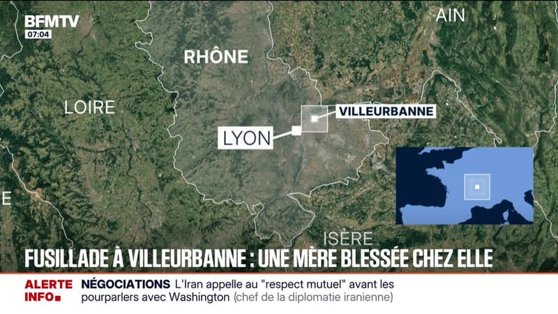 Fusillade à Villeurbanne: une mère blessée chez elle
