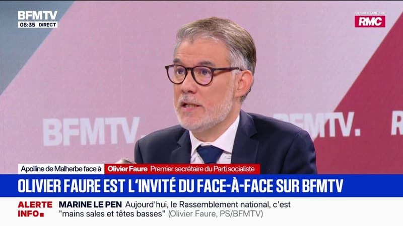 Élection présidentielle: "Jean-Luc Mélenchon est le plus mauvais candidat pour la gauche au second tour", affirme Olivier Faure, premier secrétaire du Parti socialiste