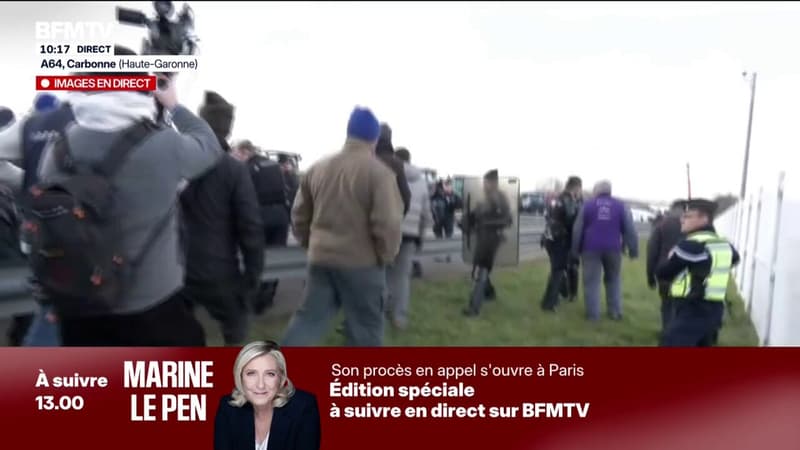Blocage de l'A64: Jérôme Bayle demande aux forces de l'ordre de "reculer"