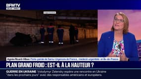 Plan grand froid en Île-de-France: "Ce plan est beaucoup mieux en préventif [...] c'est très important", explique Agnès Ricard-Hibon, porte-parole de Samu-Urgences France